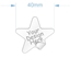 Picture of 40mm Star Custom Sticker