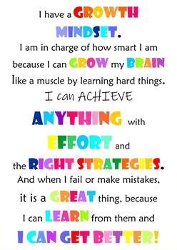 D0099 Growth Mindset Poster | Label Pal | Personalised and Customised ...