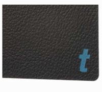 Black & Blue faux leather texture