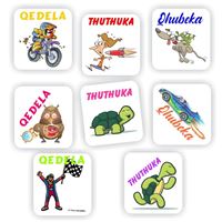 80 Isi-Zulu stickers- Qedela, Thuthuka  &  Qhubeka